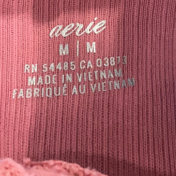 💥Sale💥Aerie Dusty Pink Ribbed Crop Hoodie - Picture 5 of 5